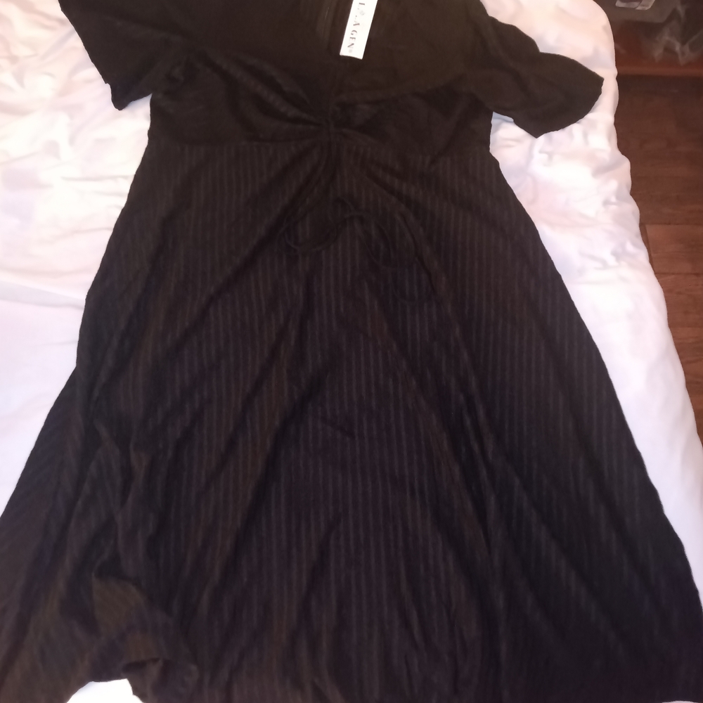 Lalagen Elegant Black Maxi Dress